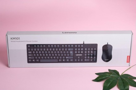Набор клавиатура и мышь Lenovo KM101 Стильный износостойкий комплект Lenovo KM10. . фото 7