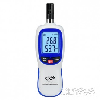 Термогигрометр Bluetooth 0-100%, -20-70°C WINTACT WT83B
 
Гигрометр WT83B - проф. . фото 1