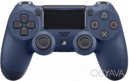 Джойстик Sony PS 4 DualShock 4 Wireless Controller Navy blue ( реплика 1:1 ), Бе. . фото 1