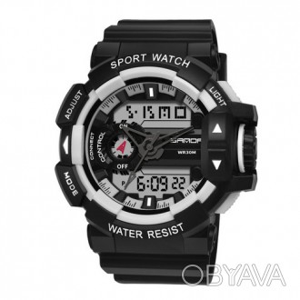 Sanda 599Мужские спортивные часы 599 от бренда Sanda в пластиковом корпусе. Дост. . фото 1