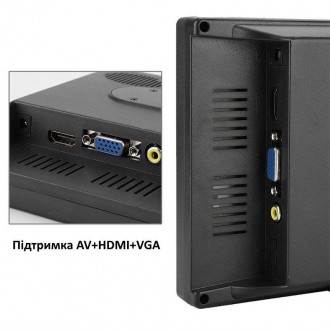 Монитор HDMI, VGA, AV для камеры заднего вида в машину 7” Podofo K0106B – позвол. . фото 5