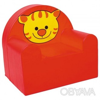Кресло детской Тигр Габаритный размер: 60х65х60 см. Материал: кожаный заменитель. . фото 1