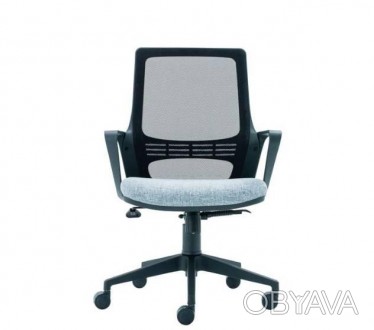 Тип: Крісло офісне
Колір: Сірий
Оббивка: Спинка - сітка, сидіння - тканина
Механ. . фото 1