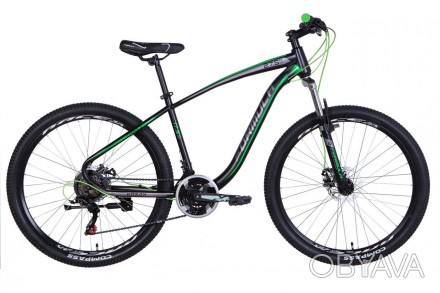 Велосипед ST 27.5 Formula KOZAK AM DD рама-17,5 черно-серый с зеленым (м) 2021 O. . фото 1