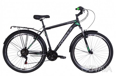 Велосипед ST 28 Formula MAGNUM AM Vbr рама-20,5 черно-зеленый (м) с багажником з. . фото 1