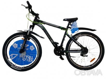Велосипед ST 29 Discovery TREK AM Vbr рама-19 черно-зеленый (м) 2021 OPS-DIS-29-. . фото 1