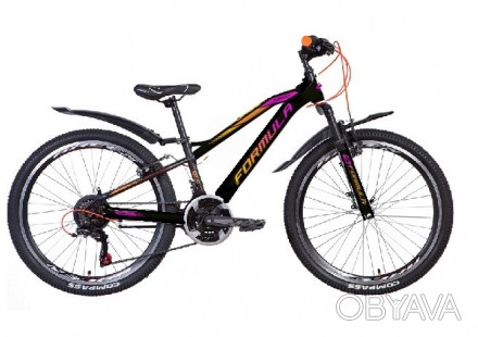 Велосипед ST 24 Formula FOREST AM Vbr рама-12,5 черно-малиновый с фиолетовым (м). . фото 1
