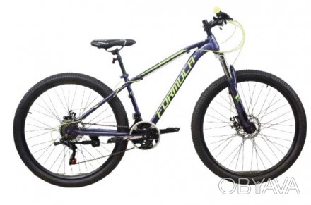 Велосипед ST 27.5 Formula DRAGONFLY AM DD рама-15 фиолетовый с зеленым 2021 OPS-. . фото 1