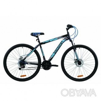 Велосипед ST 29 Discovery RIDER AM DD рама-19 Черно-синий 2021 OPS-DIS-29-109/01. . фото 1