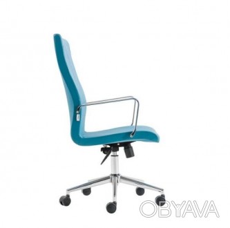 Тип: Крісло офіснеКолір: голубийОббивка: екошкіраМеханізм: РеклайнерПідлокітники. . фото 1