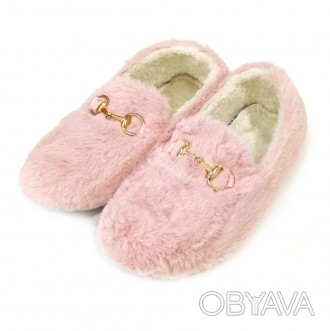 Тапочки мокасины женские розовые с мехом.
Домашняя обувь в интернет-магазине Mod. . фото 1