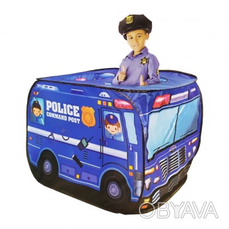 Детская игровая палатка «Полицейская машина» предназначена для детей от 3-х лет.. . фото 1