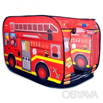 Детская игровая палатка «Пожарный фургон» предназначена для детей от 3-х лет. Он. . фото 1