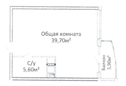 Продам 1 комн. квартиру на пр.Гагарина в престижном новом комплексе. 
Квартира-. . фото 4