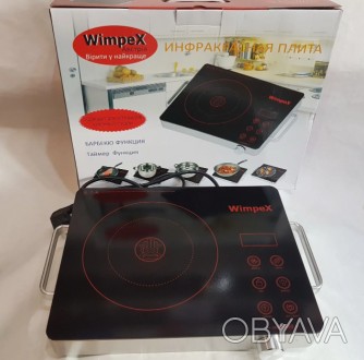 
Електрична інфрачервона WimpeX WX-1324 (2000 W) З функцією барбекю Плита електр. . фото 1