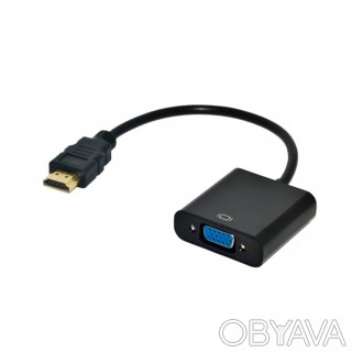 
	Конвертер HDMI (папа) на VGA(мама) - свяжет в единое целое твой компьютер с ра. . фото 1