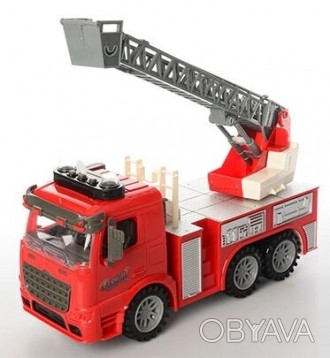 Инерционная пожарная машина со светом и звуком от Same Toy. Маленькие смельчаки . . фото 1