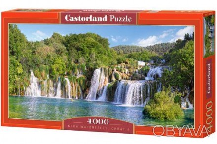 Пазлы "Водопад Крка, Хорватия" 4000 деталей. Развивают логическое мышление, мелк. . фото 1