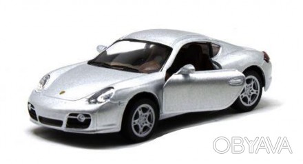 Машинка KINSMART "Porsche Cayman S". Металлическая, инерционная, резиновые колес. . фото 1