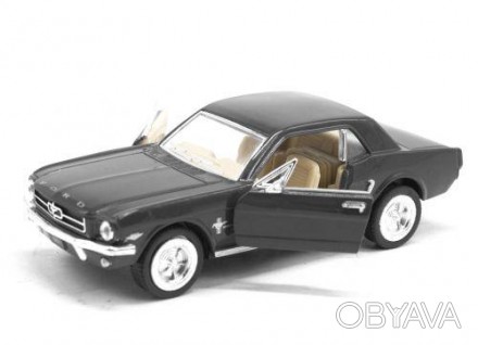 Машинка KINSMART "Ford Mustang 1964". Металлическая, инерционная, резиновые коле. . фото 1