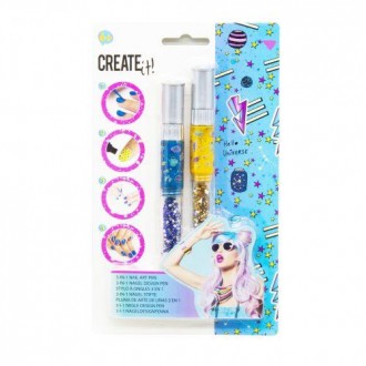 Набор ручек для дизайна ногтей "CREATE IT!" 3 в 1 (фиолетовый, желтый) [kos15173. Киев. фото 1 Набор ручек для дизайна ногтей "CREATE IT!" 3 в 1 (фиолетовый, желтый) [kos15173. Киев. фото 1