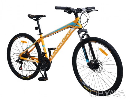Велосипед взрослый 2-х колёсн. 26" LIKE2BIKE Active 1.0,оранжевый,рама алюм.15",. . фото 1