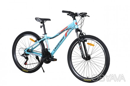 Велосипед взрослый 2-х колёсн. 26" LIKE2BIKE Ultra 1.0,бирюзовый,рама алюм.14",2. . фото 1