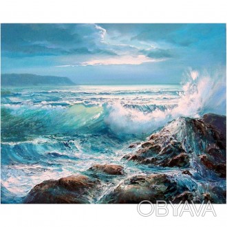 Алмазна картина HX035 "Хвилі моря", розміром 30х40 см Работаем с 2011 годаБлагод. . фото 1