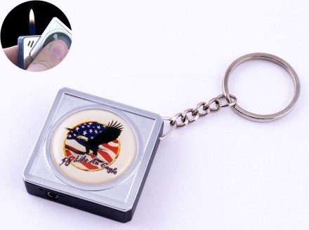 Зажигалка карманная-брелок квадрат США №2312-8. Киев. фото 1 Зажигалка карманная-брелок квадрат США №2312-8. Киев. фото 1