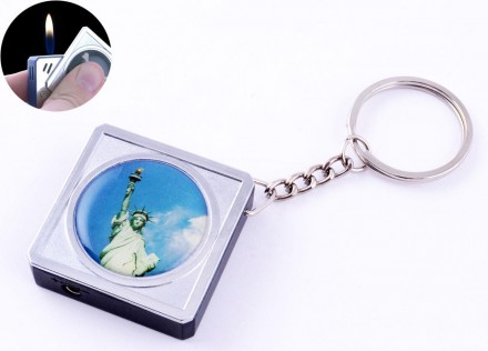 Зажигалка карманная-брелок квадрат Статуя Свободы №2312-9. Киев. фото 1 Зажигалка карманная-брелок квадрат Статуя Свободы №2312-9. Киев. фото 1