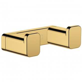 Крючок двойной Hansgrohe AddStoris 3,6х1,6x6,6 см, Polished Gold Optic (41755990. Харьков. фото 1