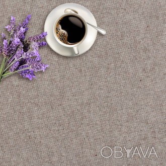 Качественная коричневая скатерть однотонная Nova Coffee выглядит очень сдержанно. . фото 1