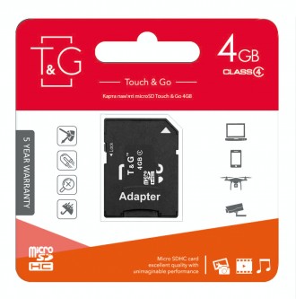 Карта памяти T&G microSD совместима со всеми устройствами чтения и записи флеш-к. . фото 3