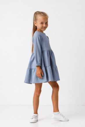Детское платье Stimma Яффа. Это однотонное детское платье из ткани интерлок с за. . фото 5