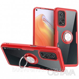 TPU+PC чехол Deen CrystalRing for Magnet (opp) для Xiaomi Mi 10T / Mi 10T Pro (Б. . фото 1