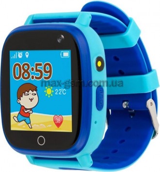 Дитячий смарт-годинник AmiGo GO001 iP67 blue. Запорожье. фото 1 Дитячий смарт-годинник AmiGo GO001 iP67 blue. Запорожье. фото 1