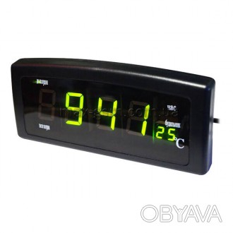 Эти электронные настольные часы выполнены в пластиковом корпусе с практичной пря. . фото 1