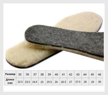 Зимние стельки для обуви 100% шерсть + фетр Стельки для обуви – это прекрасный б. . фото 7