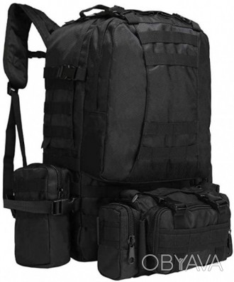 Рюкзак тактический с подсумками HLV A08 50 л Black
Рюкзак тактический с подсумка. . фото 1