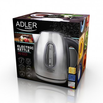 Электрочайник Adler AD 1223 1.7 л Серебро
Большой электрический чайник, позволяю. . фото 10