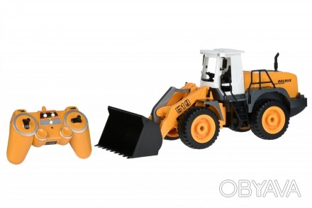 Яркий и функциональный трактор-погрузчик от Same Toy. Дизайн погрузчика впечатля. . фото 1