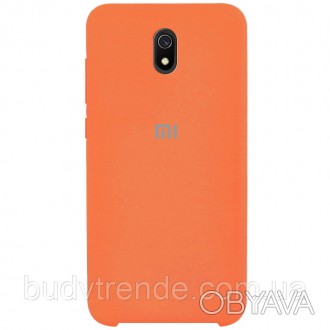 Чехол Silicone Cover (AA) для Xiaomi Redmi 8a (Оранжевый / Orange). . фото 1