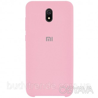 Чехол Silicone Cover (AA) для Xiaomi Redmi 8a (Розовый / Cotton Candy ). . фото 1