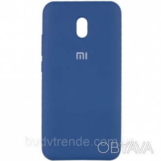 Чехол Silicone Cover Full Protective (AA) для Xiaomi Redmi 8a (Синий / Navy Blue. . фото 1
