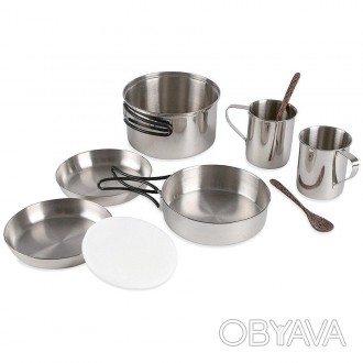 Tatonka Picnic Set - набор посуды, состоящий из глубокой крышки-сковородки, каст. . фото 1