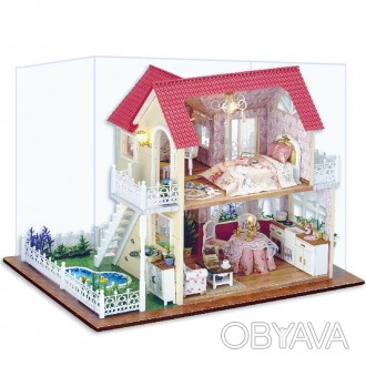 Кукольный дом конструктор DIY Cute Room A-033-B Princess Cottage. Конструктор - . . фото 1