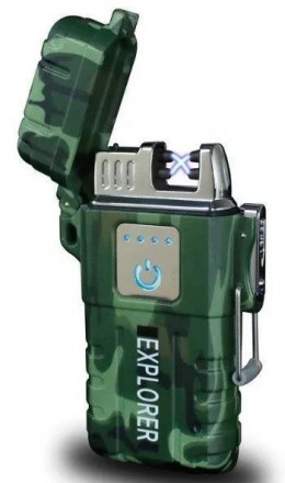 Зажигалка электроимпульсная HLV JL317 Explorer 6741 Green Camouflage
Зажигалка э. . фото 3