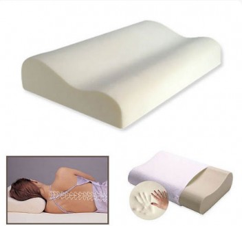 Подушка ортопедическая анатомическая с эффектом памяти для сна Memory Pillow Whi. . фото 7
