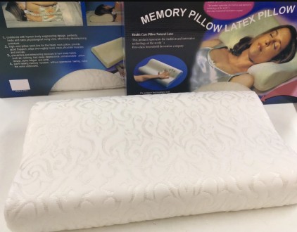 Подушка ортопедическая анатомическая с эффектом памяти для сна Memory Pillow Whi. . фото 10