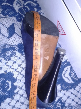 Туфлі Moshino Cheapando (Cині) р. 39, каблук 12 см. Гарний стан, б.в.

+ дивіт. . фото 10